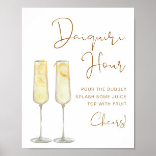 Poster INE Boho Brûlé Orange Bridal Daiquiri Heure