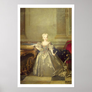 Poster Infanta Maria Ana Victoria de Borbón, 1724 (oil on