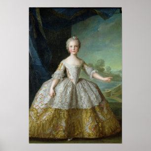 Poster Infante Isabelle de Bourbon-Parme 1749