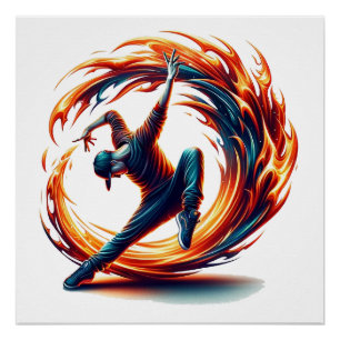 Poster Inferno Spin - Stimuler l'esprit de Breakdance