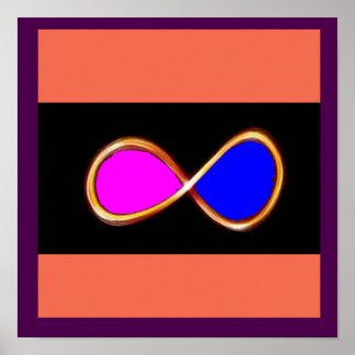 Poster INFINITION VRAI AMOUR cosmos mathématiques science