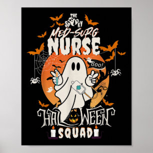 Poster Infirmière chirurgicale Médicale éffrayante Hallow