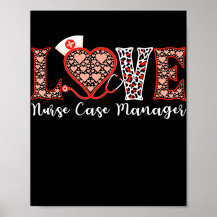 Poster Infirmière Coque Manager Love Heart Stethoscope Fo