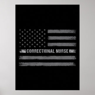 Poster Infirmière correctionnelle États-Unis Indicateur S