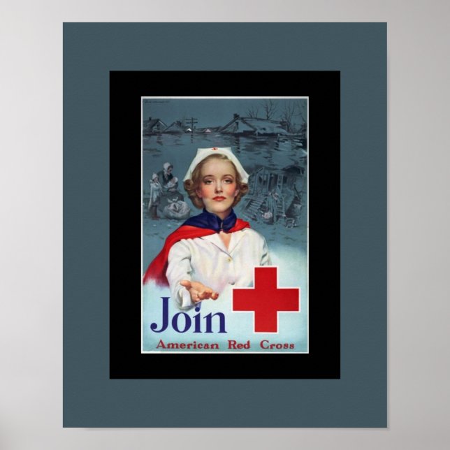 Poster Infirmière de la Croix-Rouge de la Seconde Guerre  (Devant)