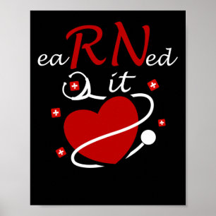 Poster Infirmière de la RN Infirmière diplômée Stetho