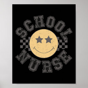 Poster Infirmière de l'école Retro Infirmière de l'avenir