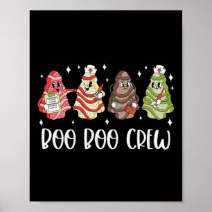 Poster Infirmière de Noël Équipe de Bobo Tree Cake Noël I