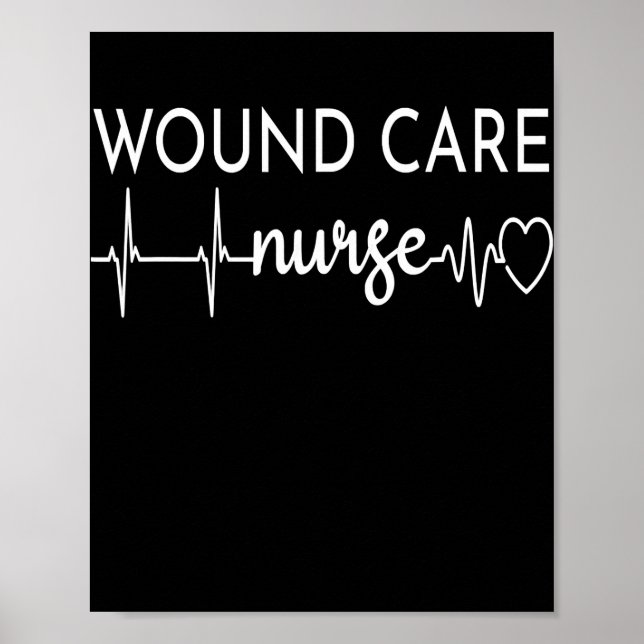 Poster Infirmière de soins de blessures amusante EKG Infi (Devant)