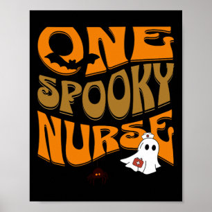 Poster Infirmière d'Halloween Produit drôle Scary Déplais