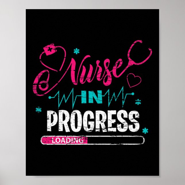 Poster Infirmière en cours Infirmière Fun Nurse (Devant)