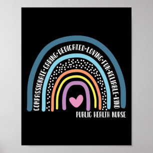 Poster Infirmière en santé publique Soins de compassion d