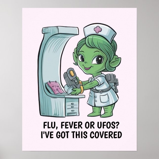 Poster Infirmière extraterrestre (Devant)