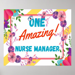 Poster Infirmière gestionnaire Appréciation Idée cadeau