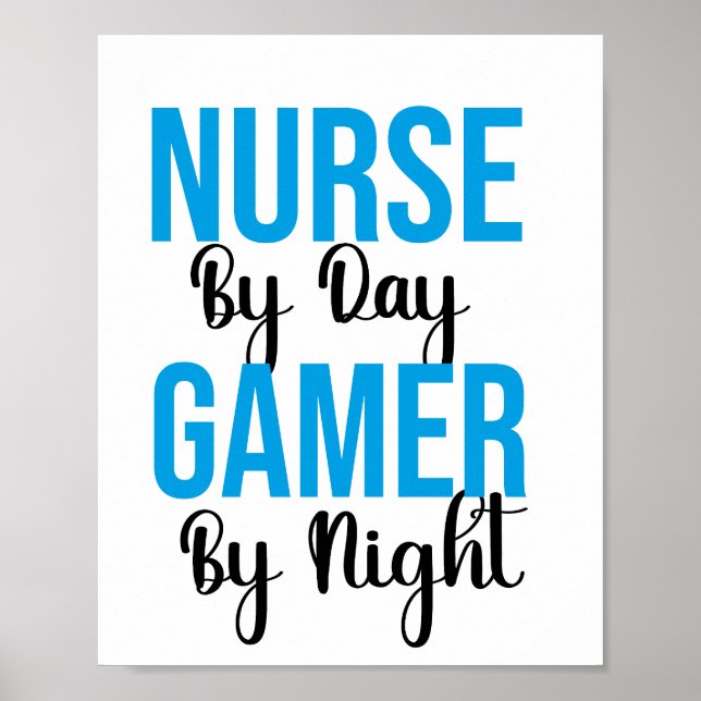 Poster Infirmière Par Jeu De Jour Par Nuit (Devant)