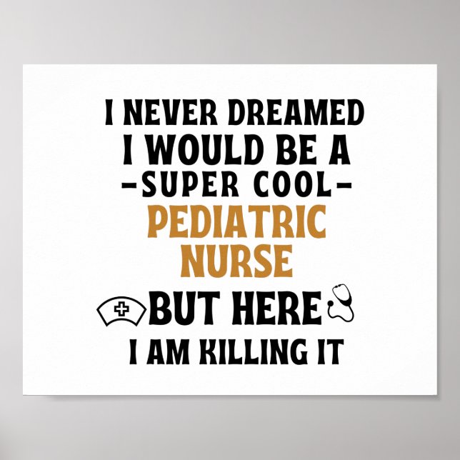 POSTER INFIRMIÈRE PÉDIATRIQUE (Devant)