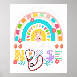 Poster infirmière pédiatrique, rétro, vintage