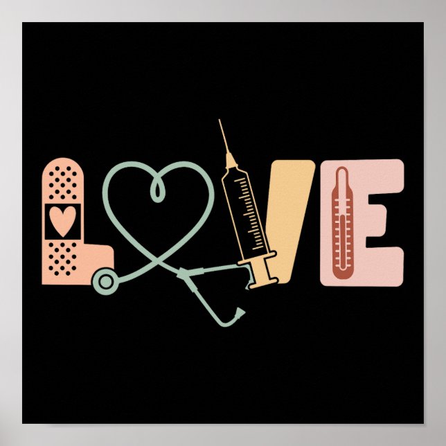 Poster Infirmière personnalisée (Devant)