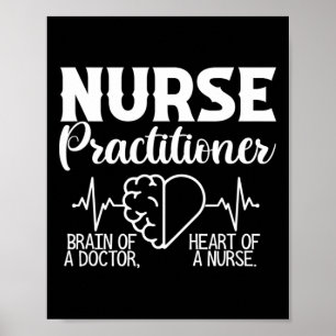 Poster Infirmière Praticien Cerveau Du Docteur Coeur De L