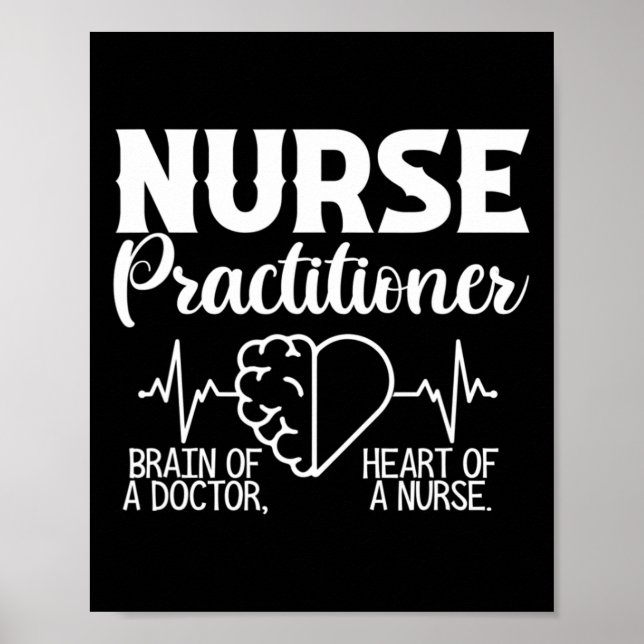 Poster Infirmière Praticien Cerveau Du Docteur Coeur De L (Devant)