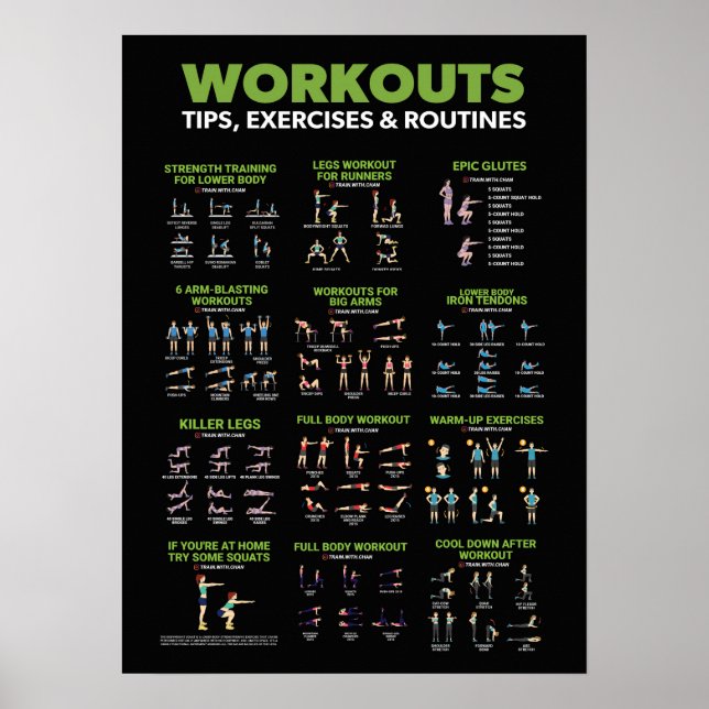 Poster Infographie sur la santé et la condition physique  (Devant)