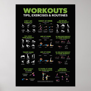 Poster Infographie sur la santé et la condition physique 