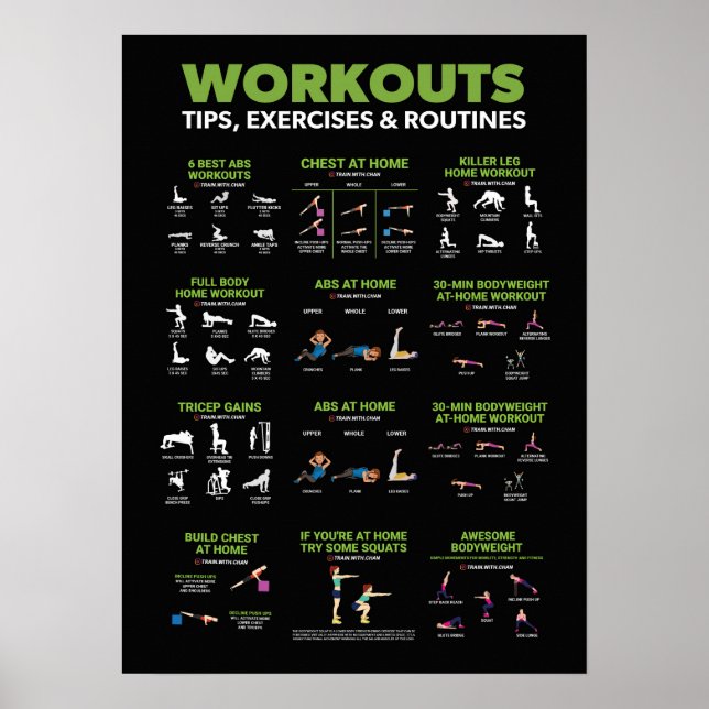 Poster Infographie sur la santé et la condition physique  (Devant)