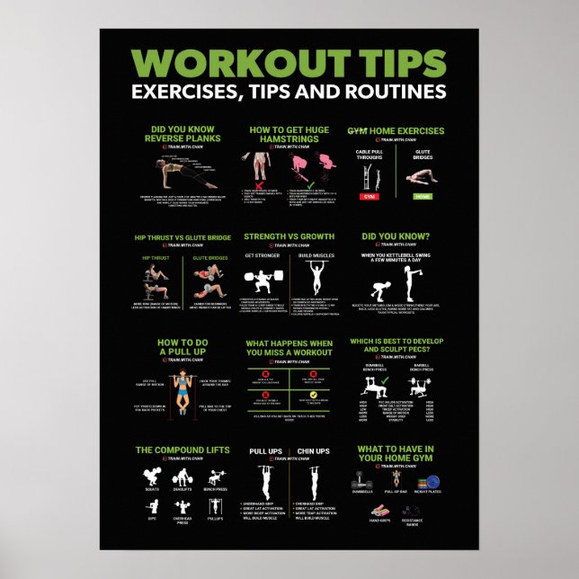 Poster Infographie sur la santé et la condition physique  (Devant)