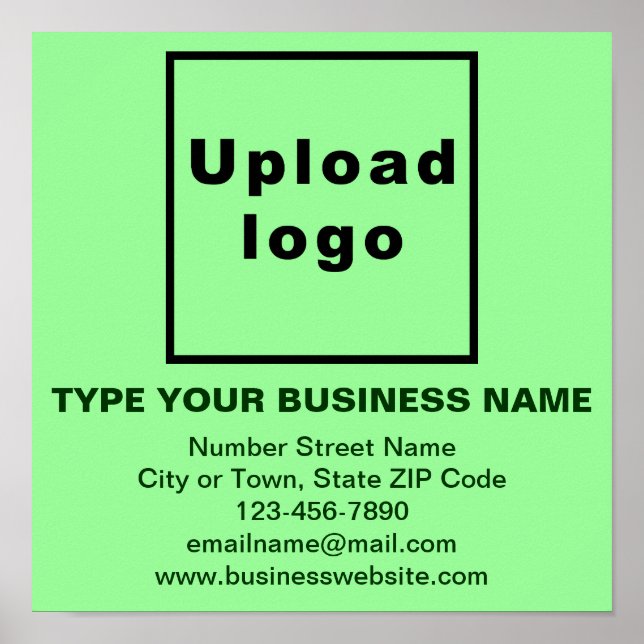 Poster Information d'affaires sur l'affiche du Carré vert (Devant)