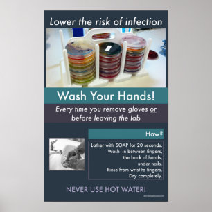 Poster informationnel sur la sécurité du lavage de