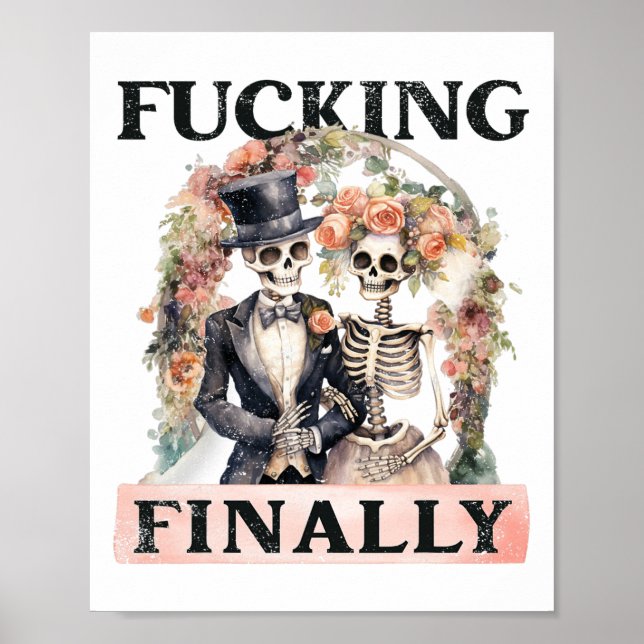 Poster Ing Finalement Bridesmaid Skeleton Bride Groom Hal (Devant)