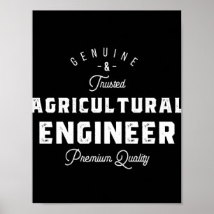 Poster Ingénieur agricole, cool, ingénieur, ingénieur