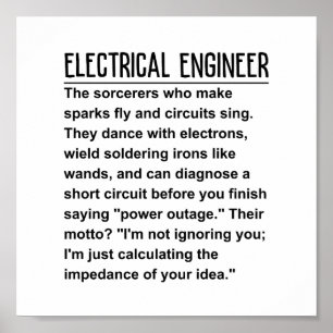 Poster Ingénieur électrique