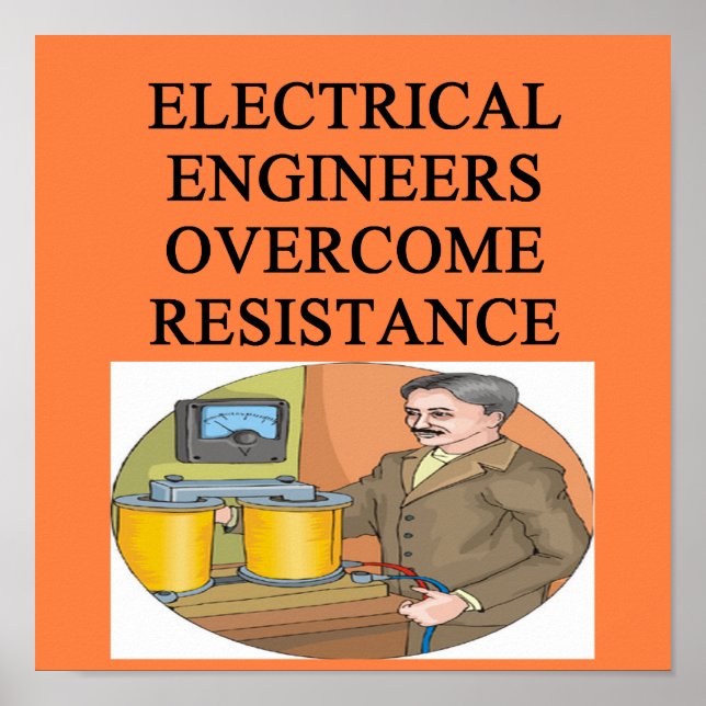 Poster ingénieur électrique (Devant)