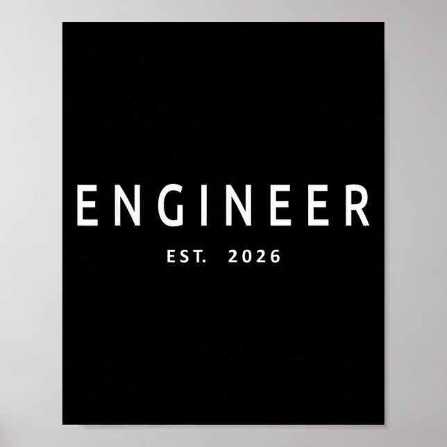 Poster Ingénieur Est. Graduation en ingénierie 2026 (Devant)