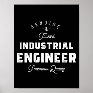 Poster Ingénieur industriel, cool, ingénieur, ingénierie,