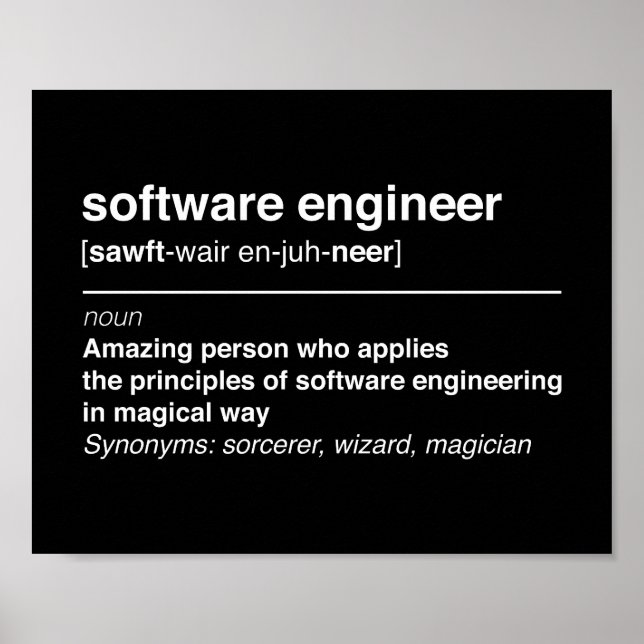 Poster ingénieur logiciel (Devant)