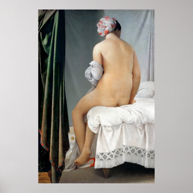 Poster Ingres' Le Bather De Valpinçon (Devant)
