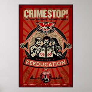 Poster INGSOC 1984 Thoughtcrime Imprimer