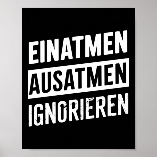 Poster Inhale Exhale Ignorer - Comment Survivre Sticker (Devant)