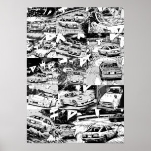 Poster Initiale D Manga