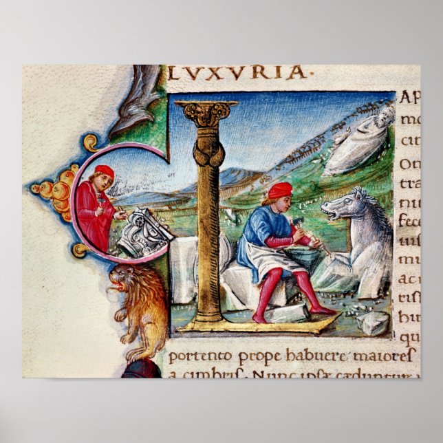 Poster Initiale historique 'L' (Devant)