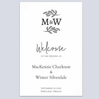 Initiales de monogramme de couple de mariage botan