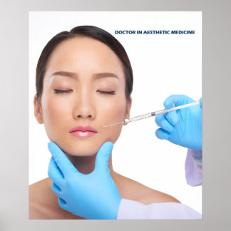 Poster Injection de botox et de remplissage par un médeci
