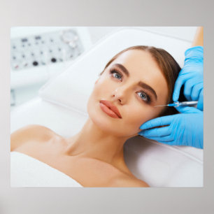 Poster Injection de botox et de remplissage par un médeci