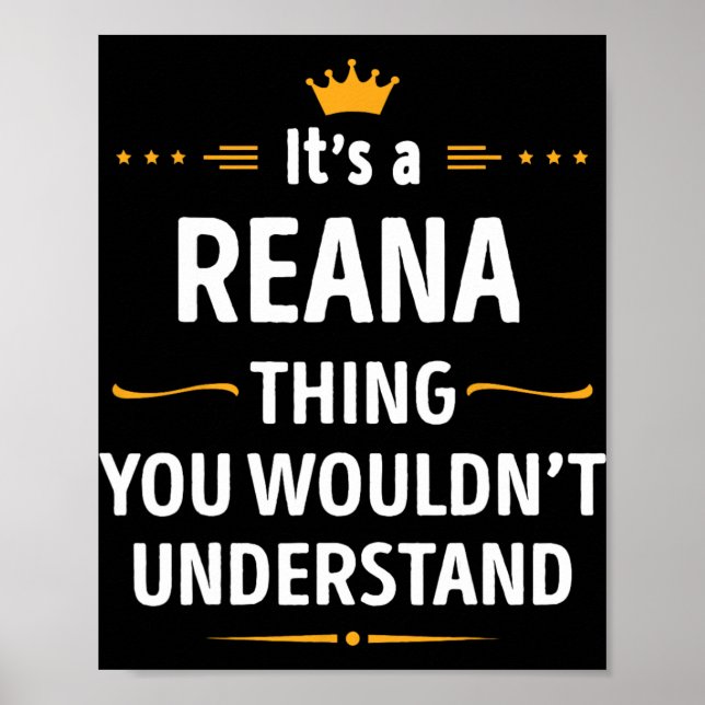 Poster Inked Creation - Its A Reana Thing You Wouldn't Un (Devant)