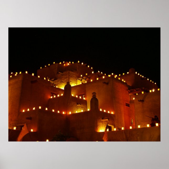 Poster Inn at Loretto avec Farolitos (Devant)