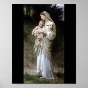 Poster Innocence (Vierge et Enfant), Bouguereau