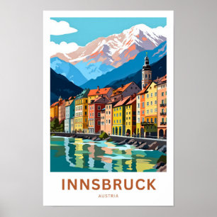 Poster Innsbruck Autriche Imprimer