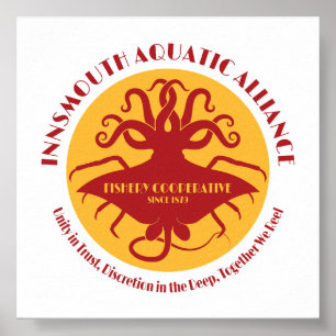 Poster Innsmouth Aquatic Alliance Fisherman Union